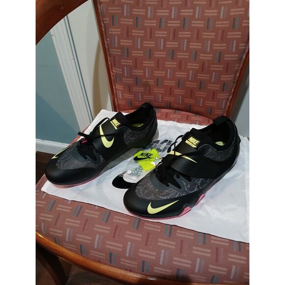 Nike Men's Size 9 Zoom PV Elite Pole Vault Spikes Black (AA1204-004) - Picture 3 of 8
